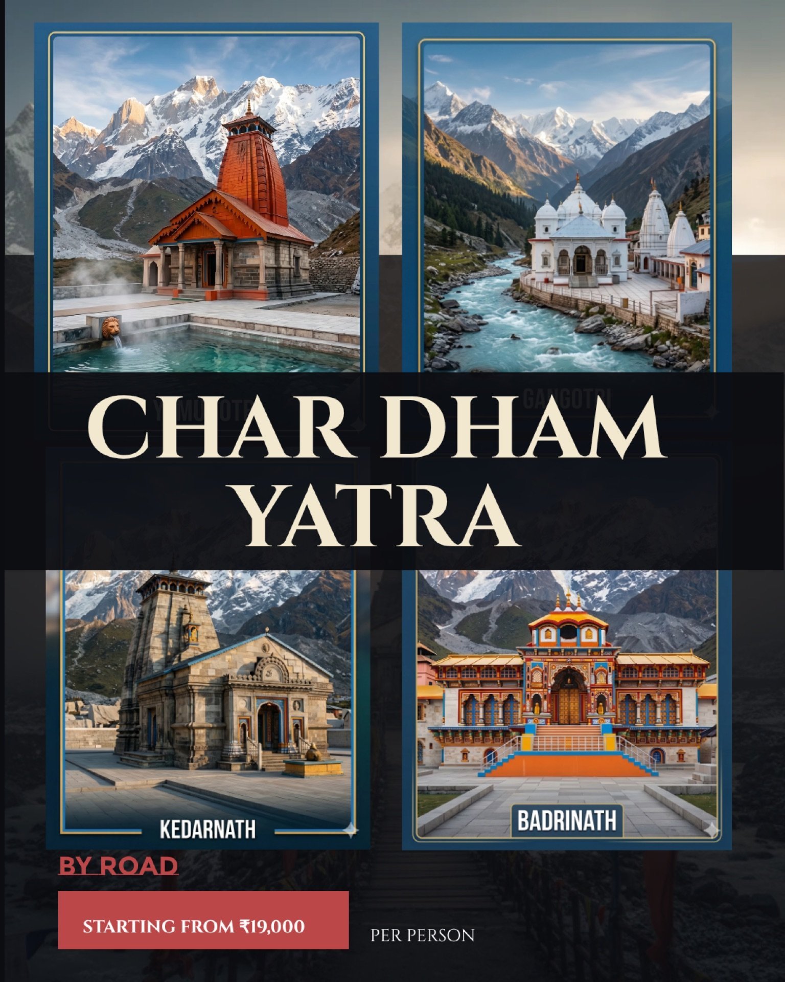 Char Dham Yatra by road - 9 Nights 10 Days traditional package